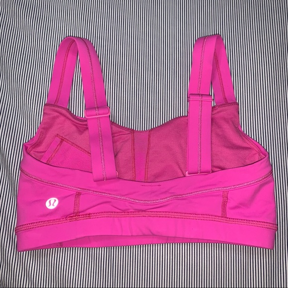 Lululemon Hot Pink Size 4 Adjustable Straps Sport Bra - Picture 2 of 4